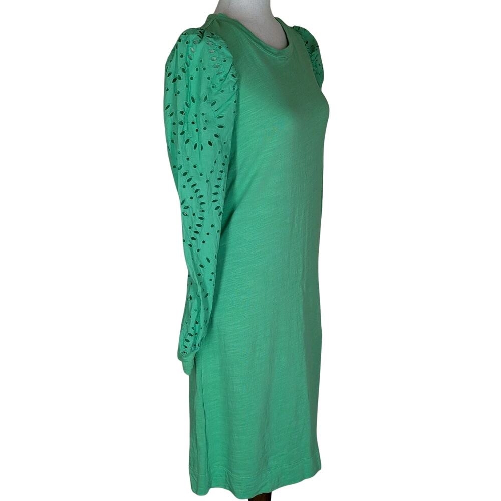 Lilly Pulitzer Jasona Eyelet Dress Lace Long Sleeve Kelly Green Size Small - Picture 4 of 12